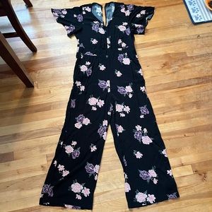 Torrid 1X floral jumpsuit